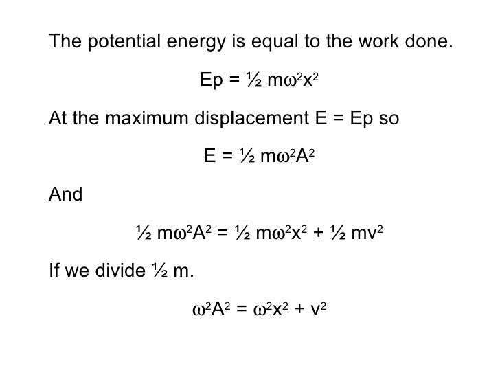 Simple Harmonic Motion