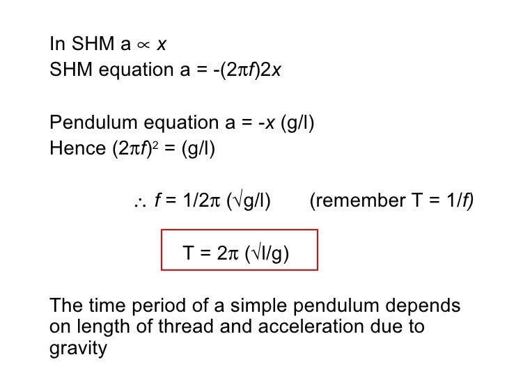 harmonic motion equation