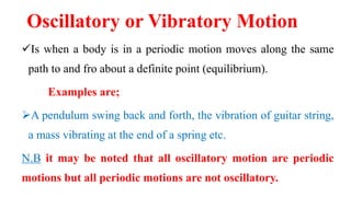 Simple Harmonic Motion | PPTX