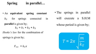 Spring K Equivalent simpleharmonicmotion-171003080504 1.pptx