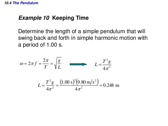 Simple Harmonic Motion And Elasticity