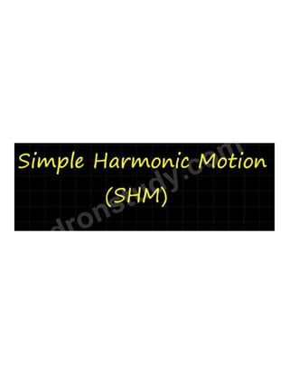 Simple harmonic motion part 1