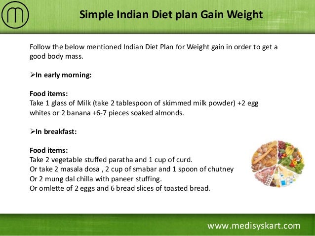weight gain diet chart indian food in hindi