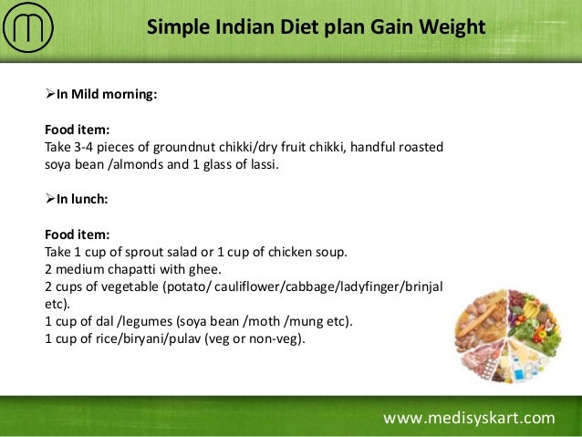 indian diet plan for weight gain non veg