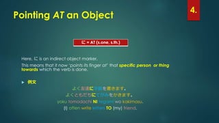 Simple Japanese: the Particle に | PPTX