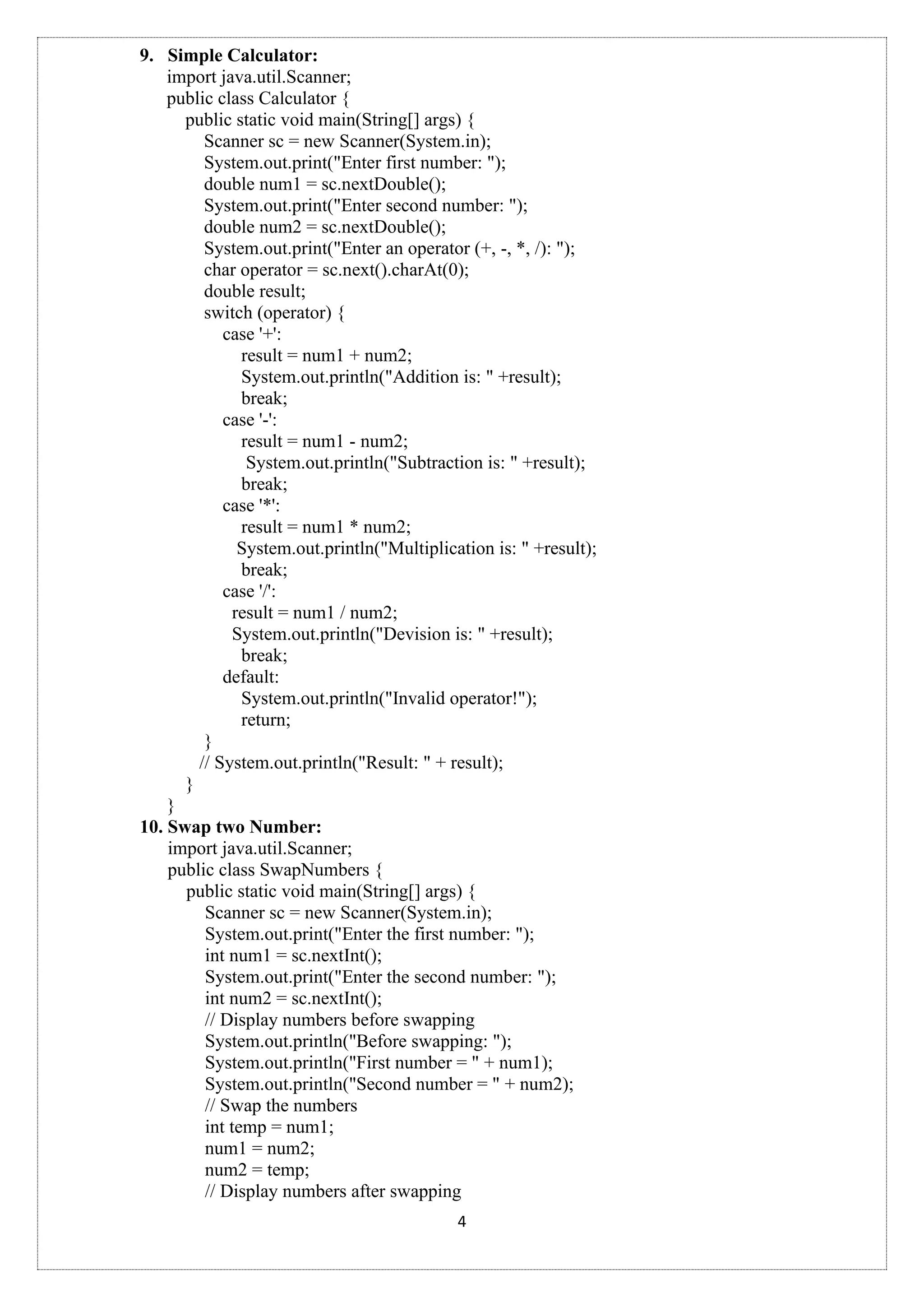 Simple Java Program for beginner with easy method.pdf