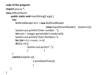 Java Programming Examples