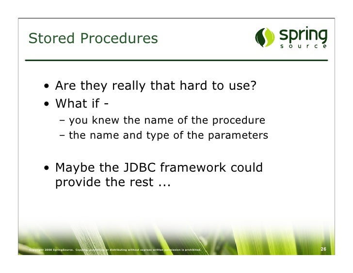 Simple Jdbc With Spring 2 5