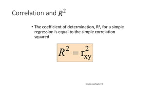 Simple Linear Regression and know about its significance | PPT