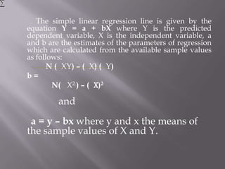 Simple Linear Regression | PPTX