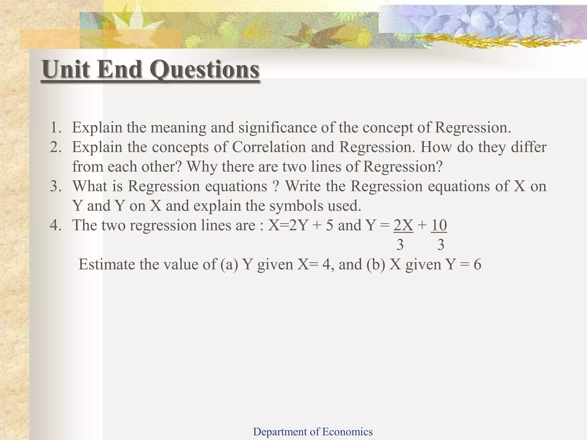 Simple linear regression | PPT | Physics | Science