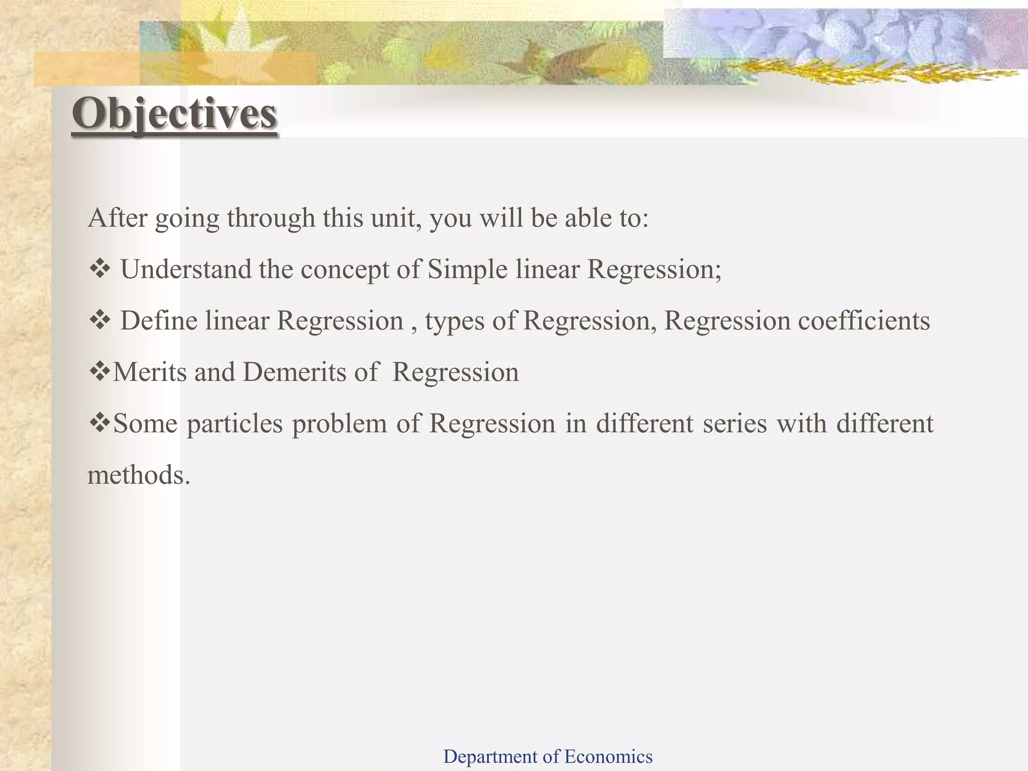 Simple linear regression | PPT | Physics | Science