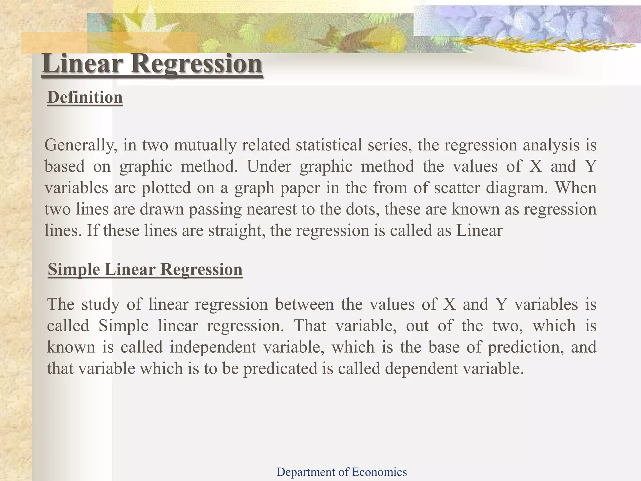 Simple linear regression | PPT
