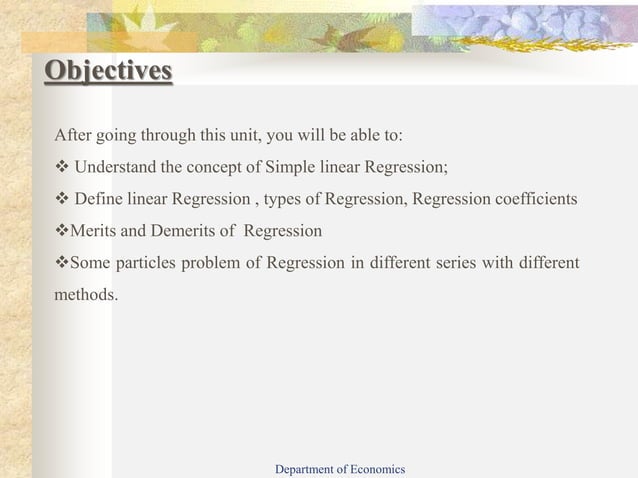 Simple linear regression | PPT | Physics | Science