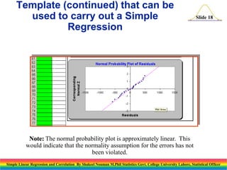 Simple linear regression and correlation | PPTX