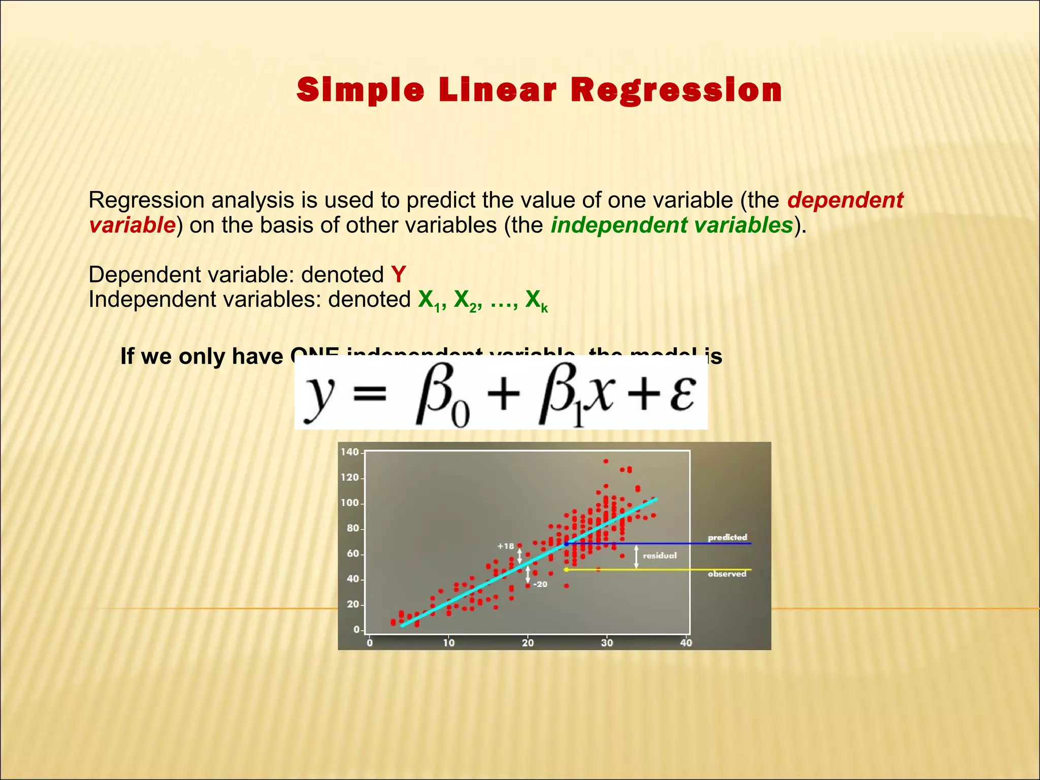 Simple linear regression (final) | PPT