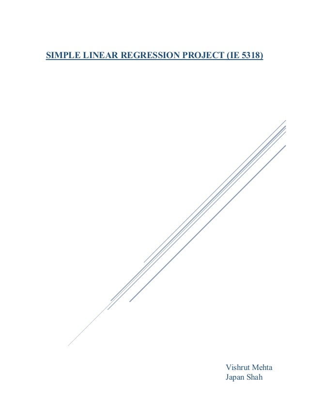 Simple linear regression project