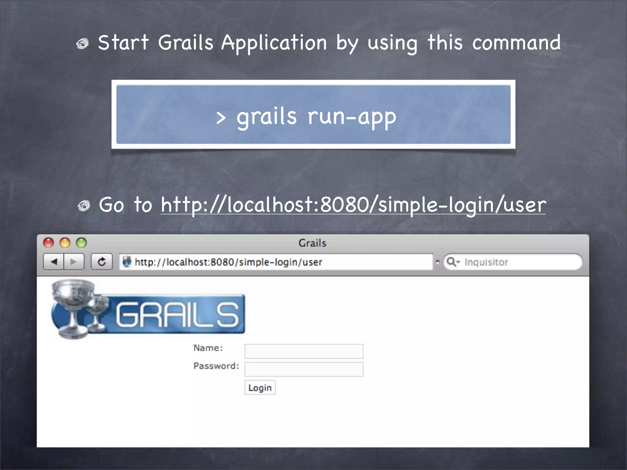 Grails Simple Login