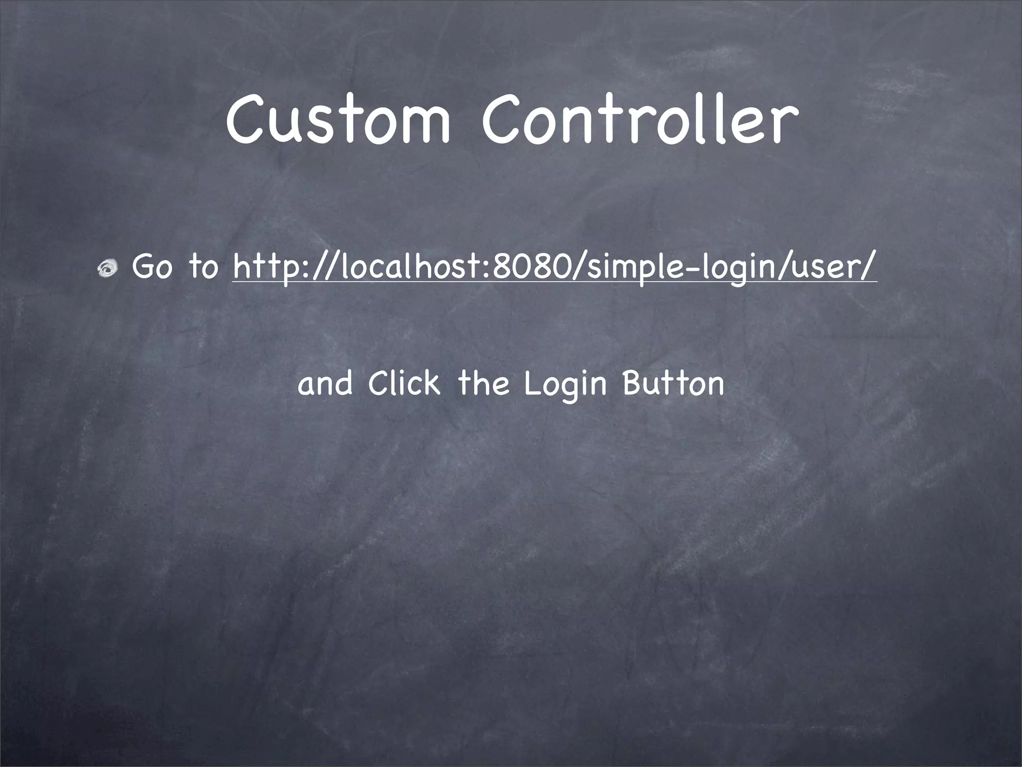 Grails Simple Login