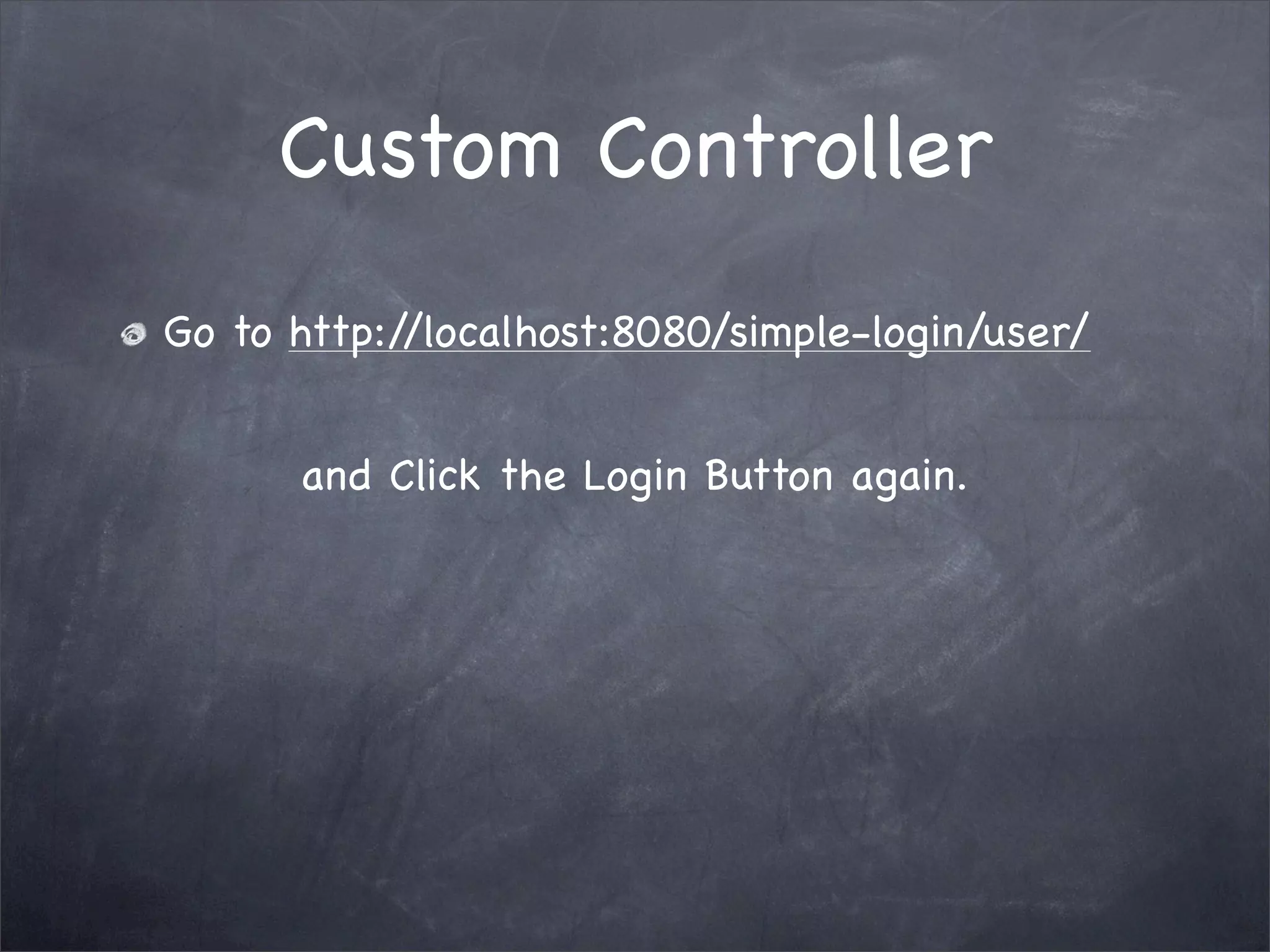 Grails Simple Login