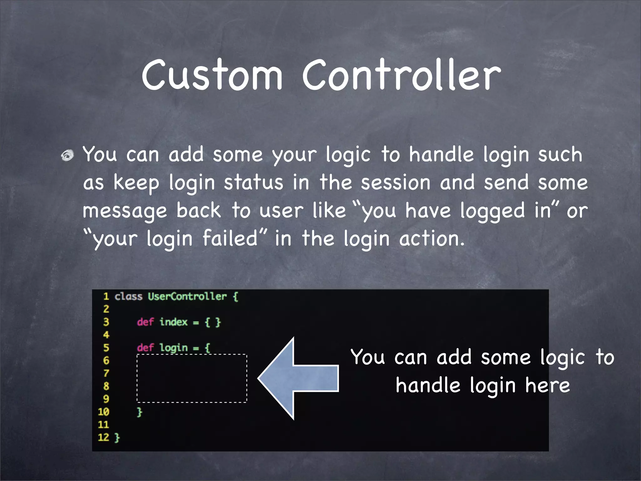 Grails Simple Login