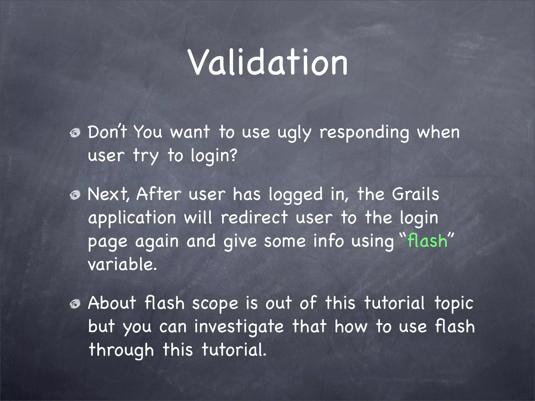 Grails Simple Login