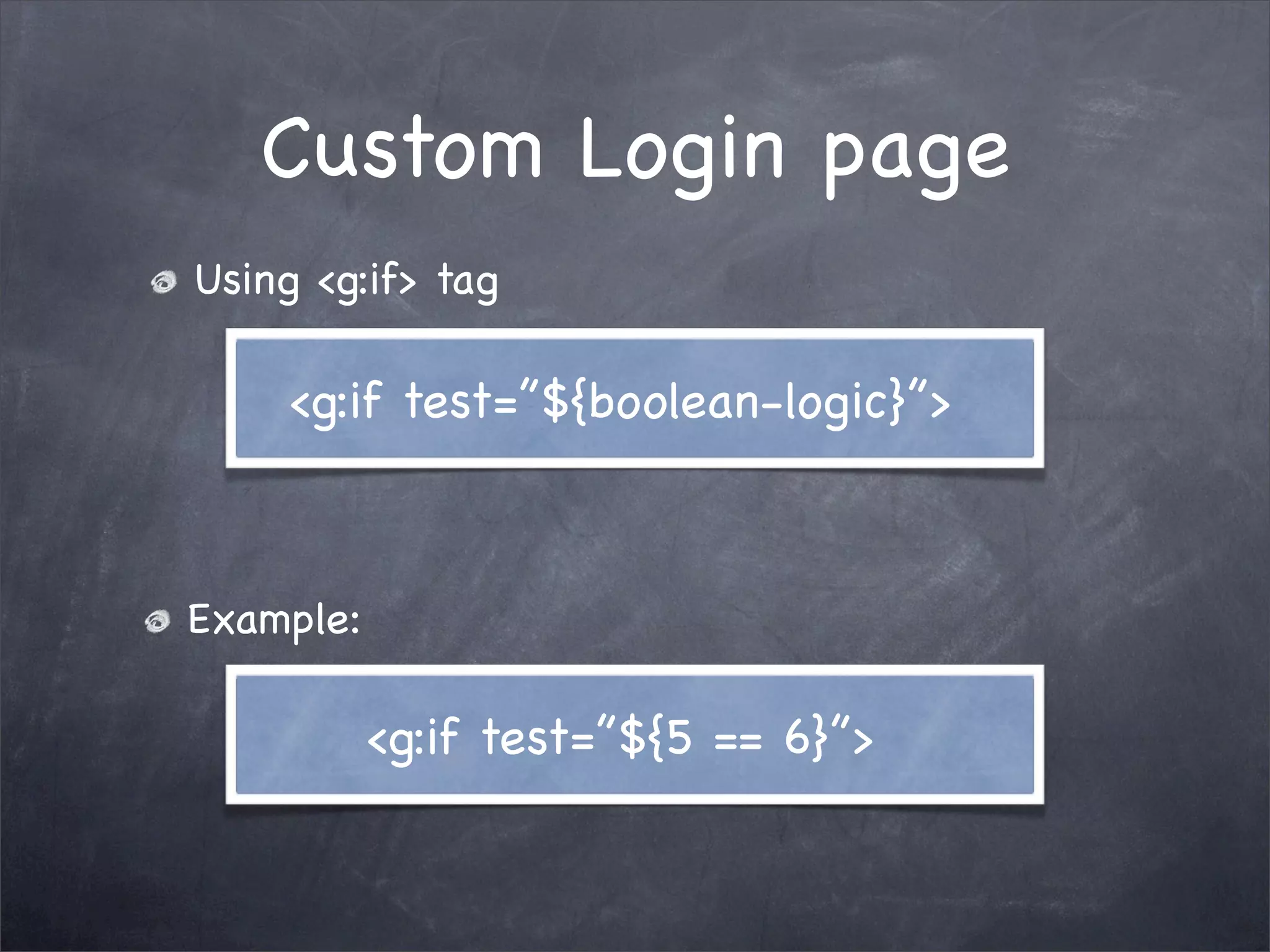 Grails Simple Login