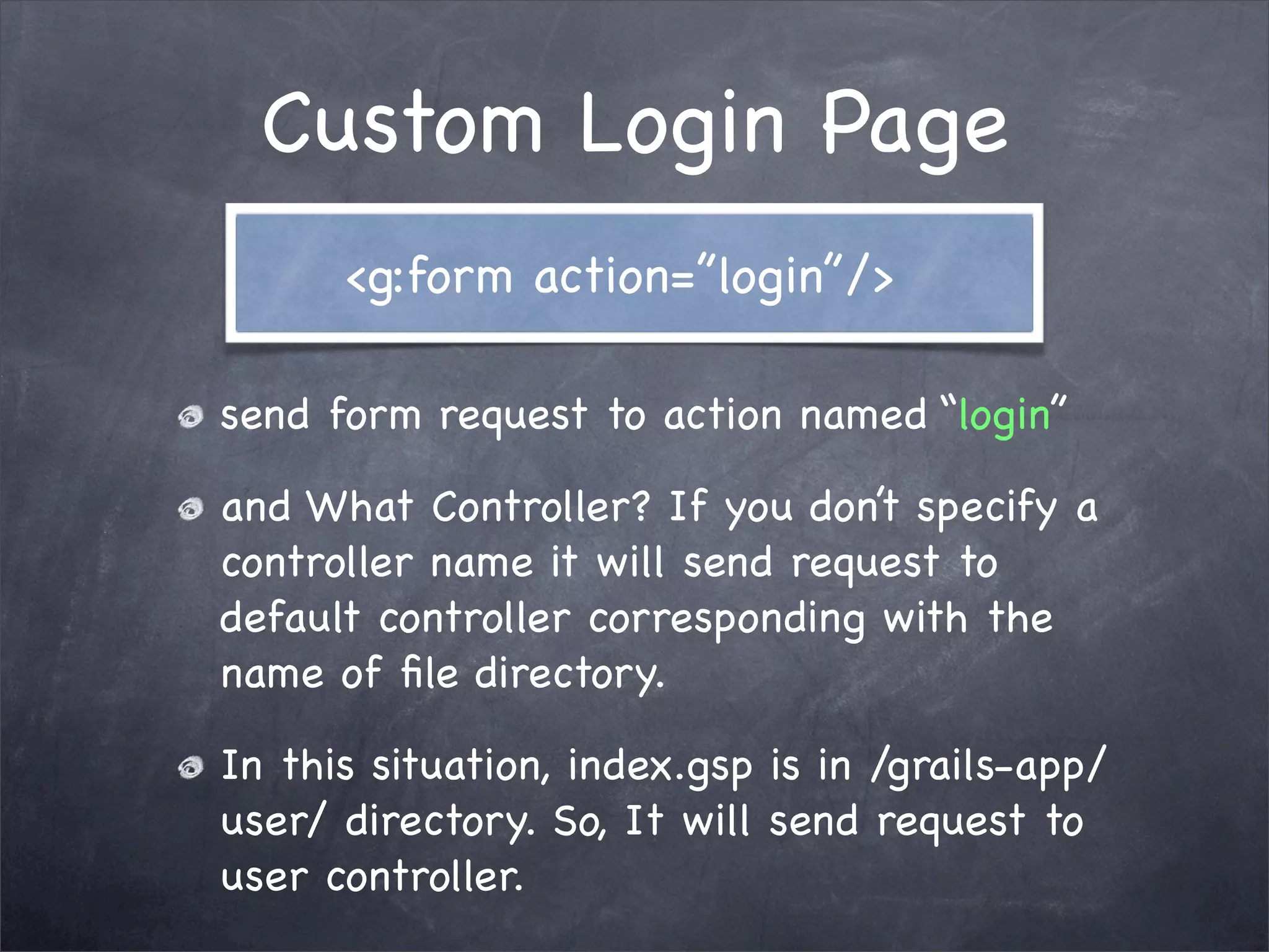 Grails Simple Login