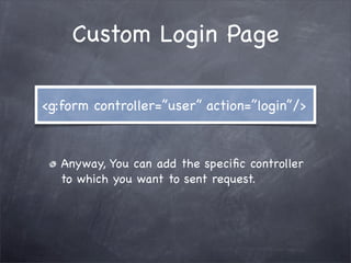 Grails Simple Login