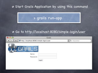 Grails Simple Login