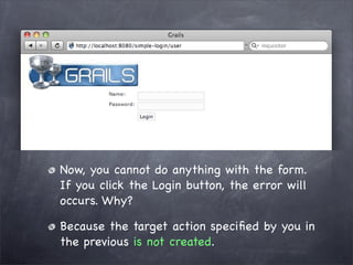 Grails Simple Login