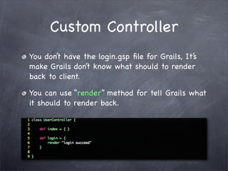 Grails Simple Login