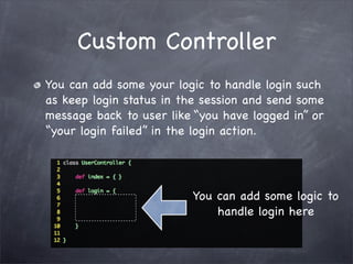 Grails Simple Login