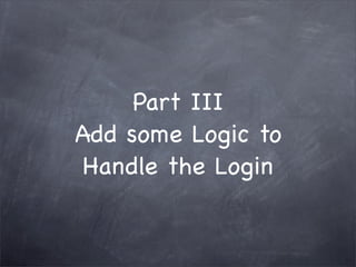 Grails Simple Login
