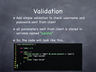 Grails Simple Login