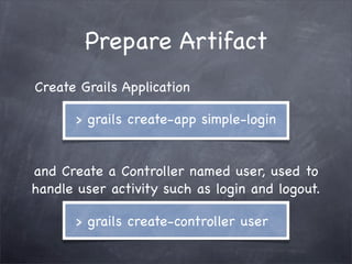 Grails Simple Login