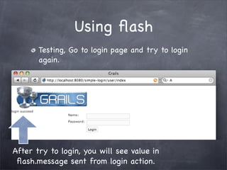 Grails Simple Login