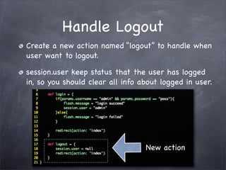 Grails Simple Login