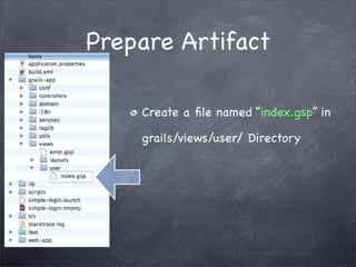 Grails Simple Login