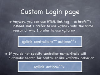 Grails Simple Login