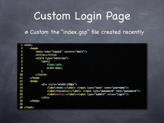 Grails Simple Login