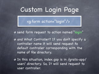 Grails Simple Login