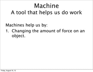 Introduction to Simple Machines | PDF