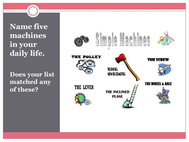 Simple Machines By Saliha Rais For Grade 5