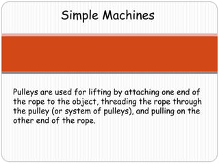 Simple machines | PPTX
