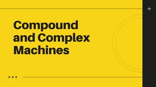Compound
and Complex
Machines
 