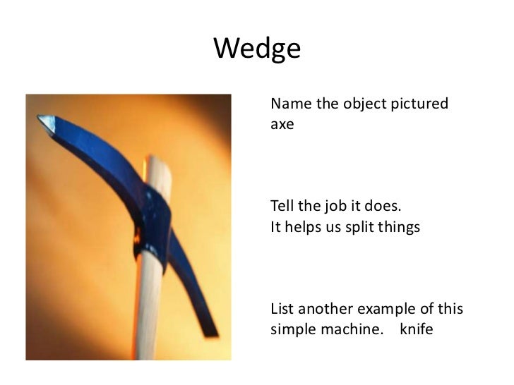 What type of simple machine is a knife?