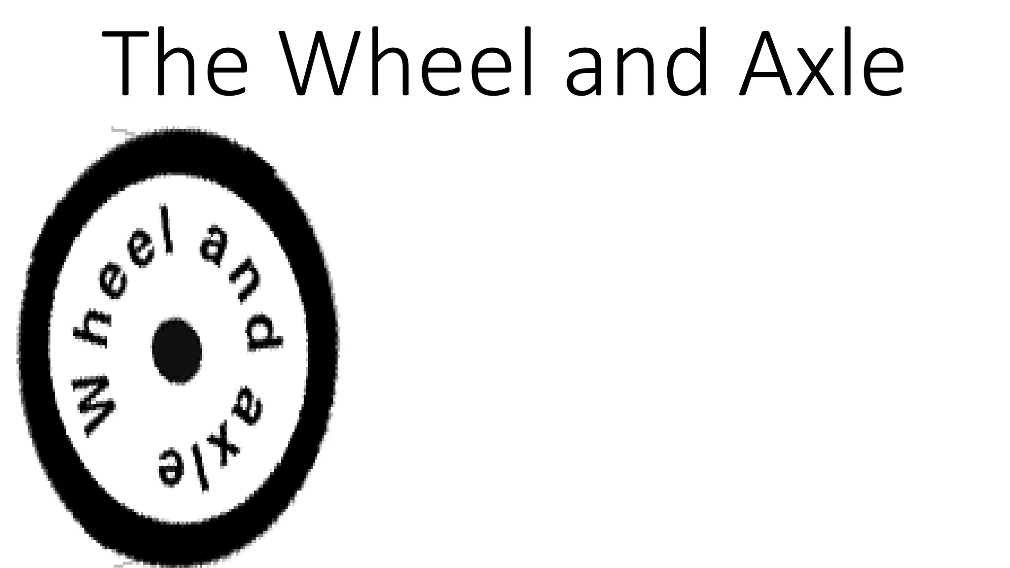 The Wheel and Axle