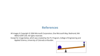 References
All images © Copyright © 2004 Microsoft Corporation, One Microsoft Way, Redmond, WA
98052-6399 USA. All rights reserved.
Except for image below, which was created by the ITL Program, College of Engineering and
Applied Science, University of Colorado at Boulder.
 