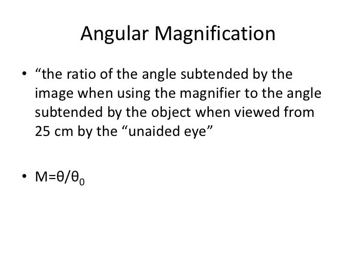 Simple magnifier
